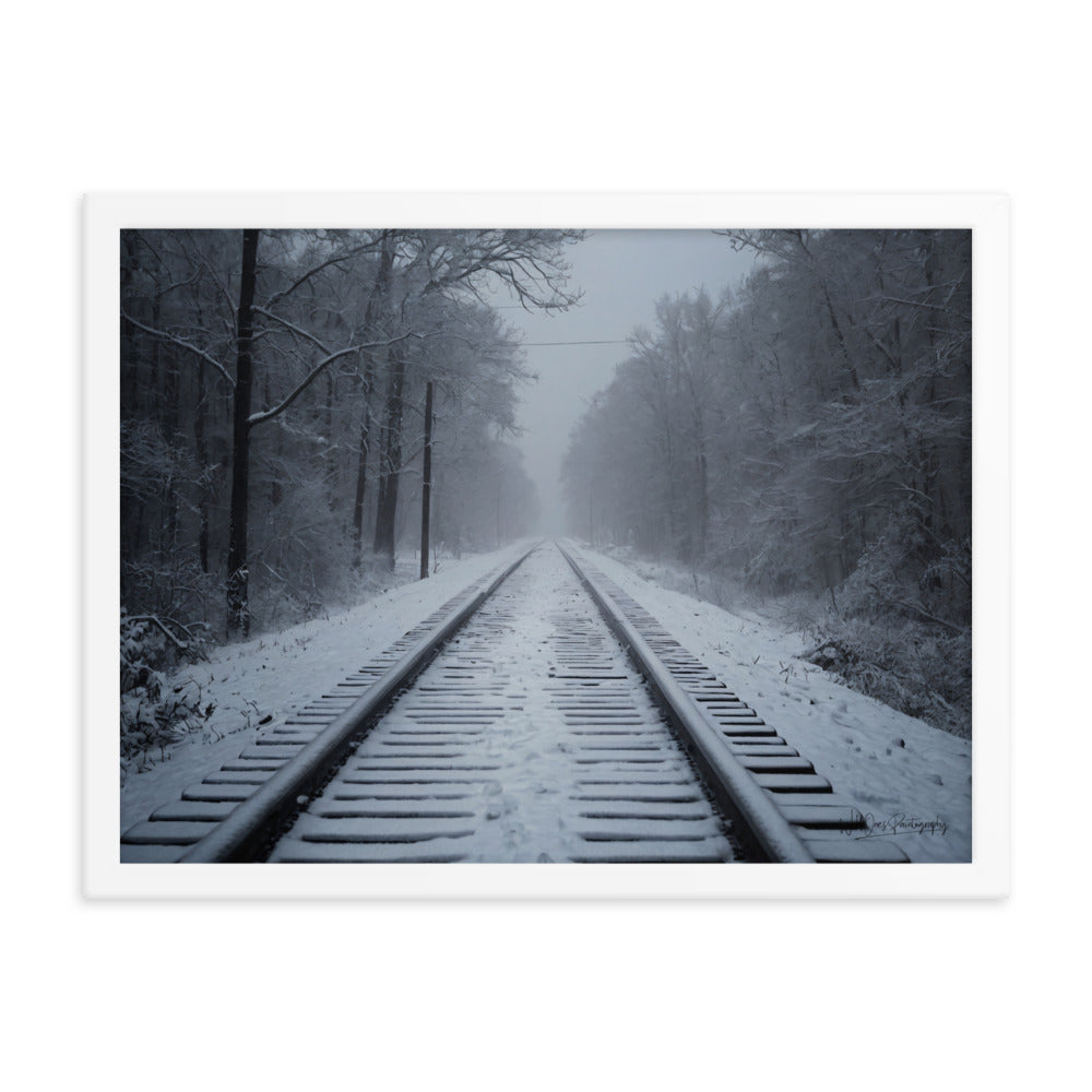 Railway Slumber - Framed Paintography