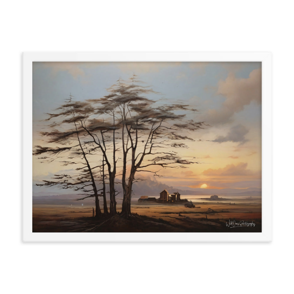 Prairie Tree - Framed Paintography