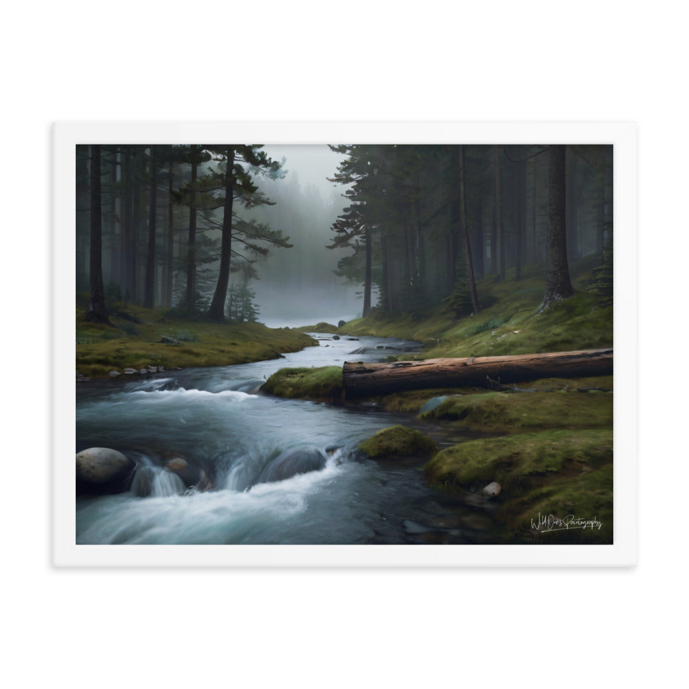 Foggy Creek Serenity - Framed Paintography