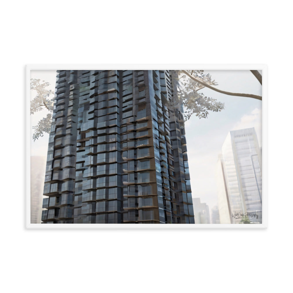 Steel Building - Framed Paintography