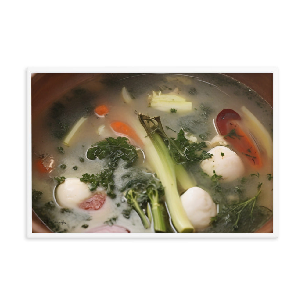 Soup du jour - Framed Paintography