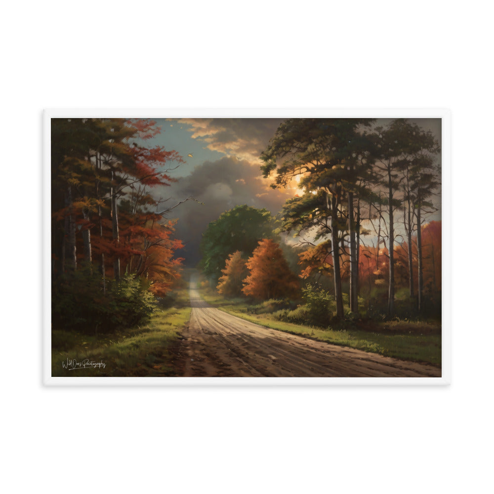 Rustic Road - Framed Paintography