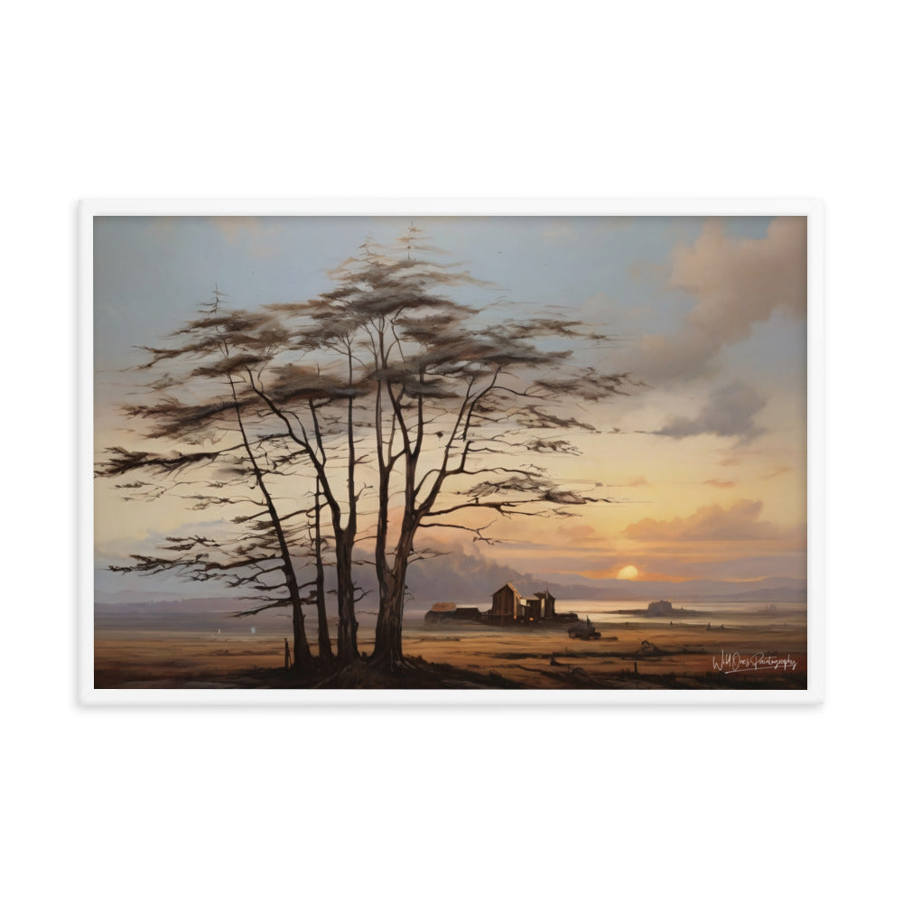 Prairie Tree - Framed Paintography