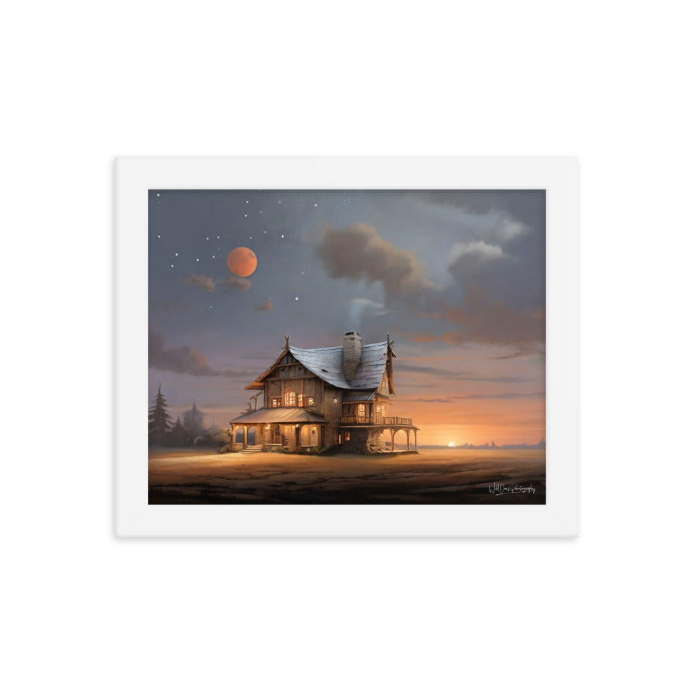 Sunset Morning - Framed Paintography