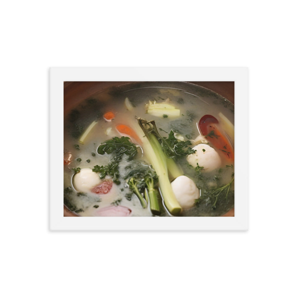 Soup du jour - Framed Paintography
