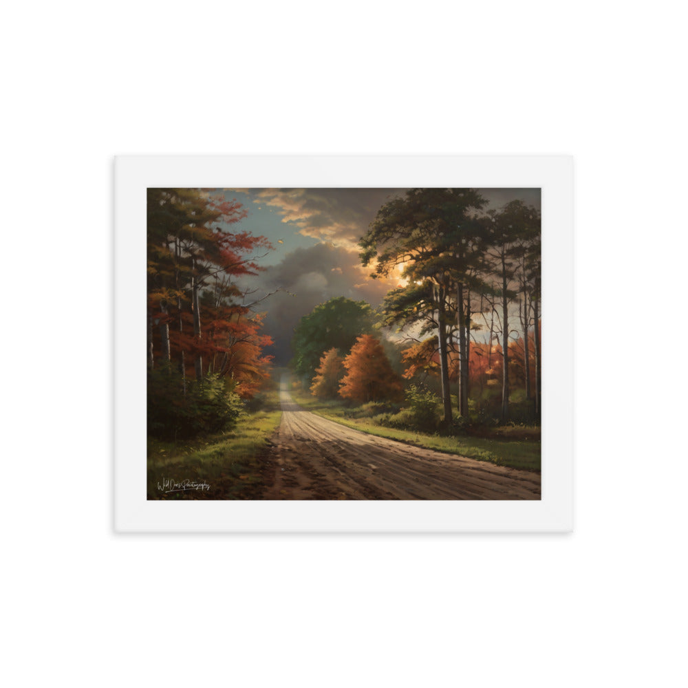 Rustic Road - Framed Paintography