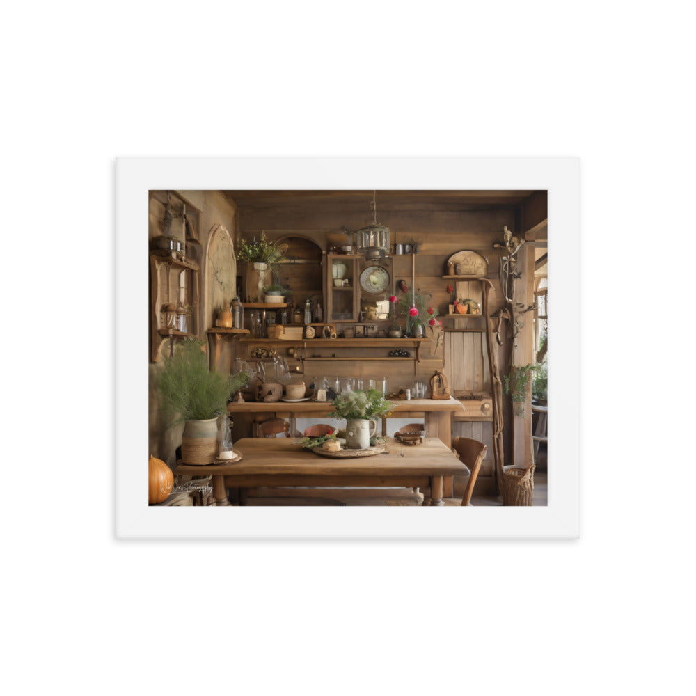 Rustic Dining - Framed Paintography