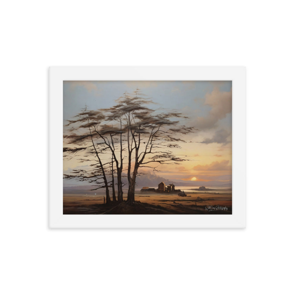 Prairie Tree - Framed Paintography