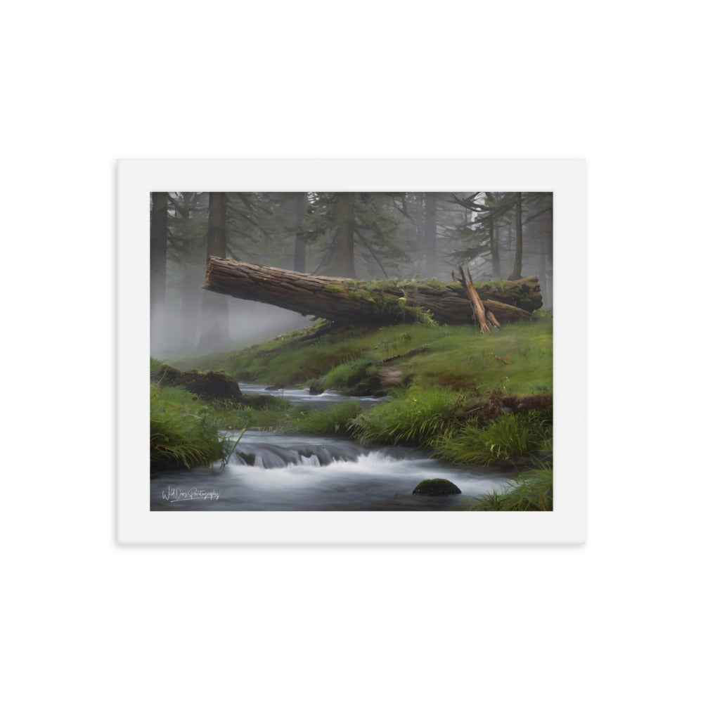 Enchanted Woodland Flow - Framed Paintography