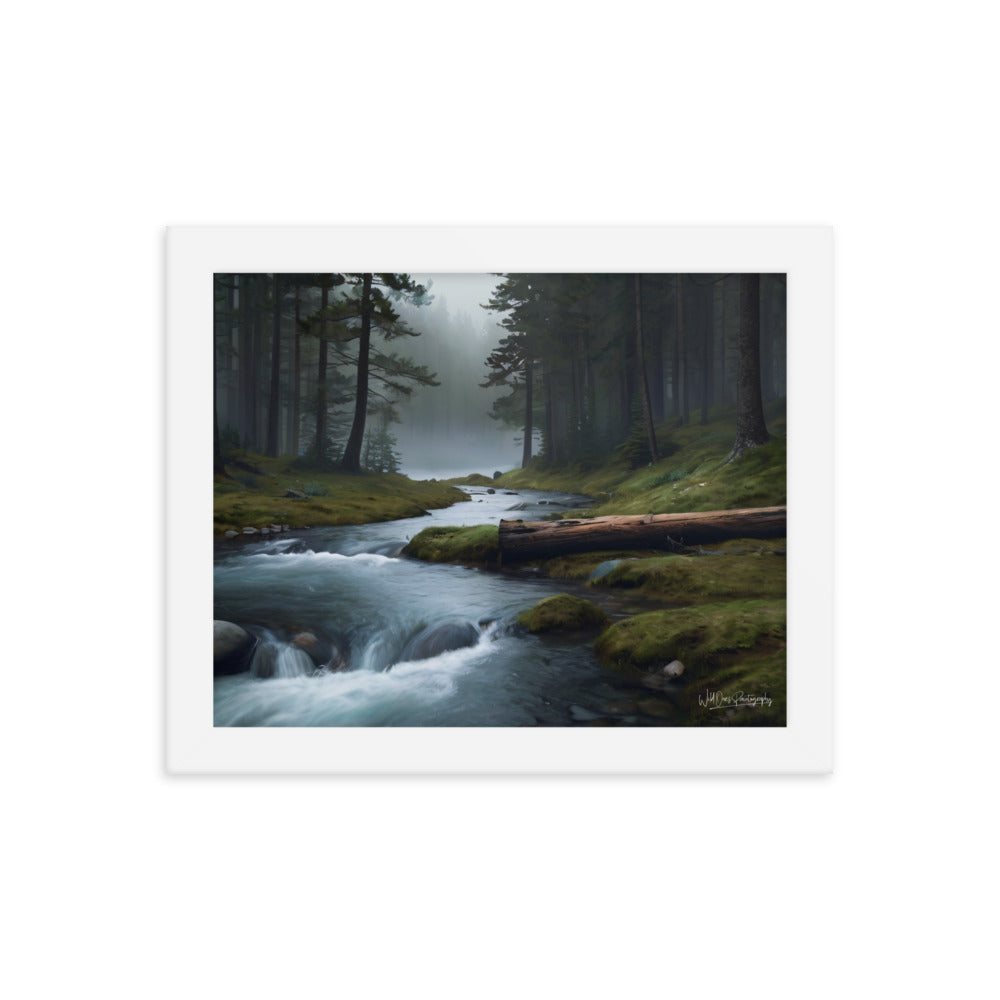 Foggy Creek Serenity - Framed Paintography
